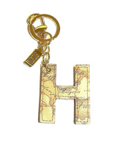 Alviero Martini - Portachiavi Charm Lettera H Naturale, Beige